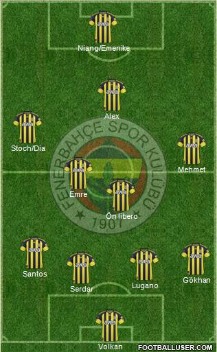 Fenerbahçe SK Formation 2011