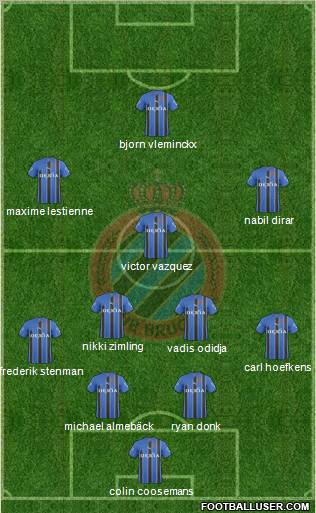 Club Brugge KV Formation 2011