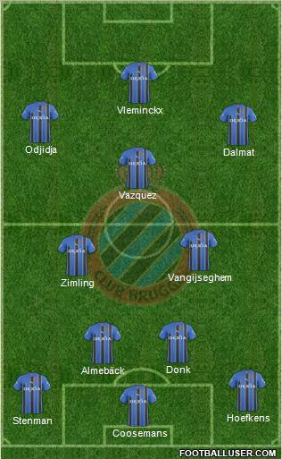 Club Brugge KV Formation 2011