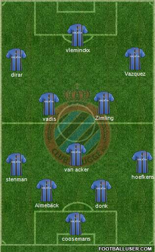 Club Brugge KV Formation 2011