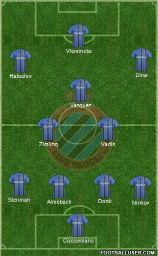 Club Brugge KV Formation 2011