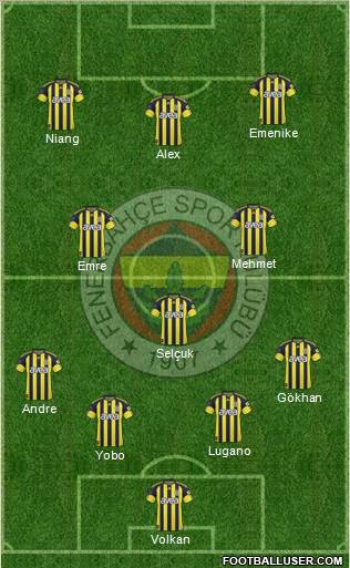 Fenerbahçe SK Formation 2011