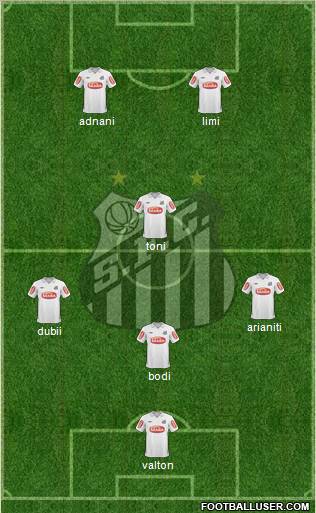 Santos FC Formation 2011