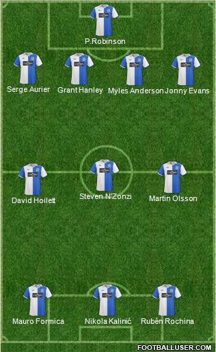 Blackburn Rovers Formation 2011