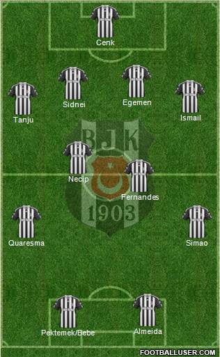Besiktas JK Formation 2011