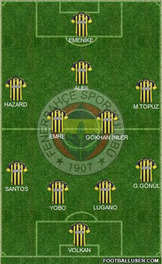 Fenerbahçe SK Formation 2011