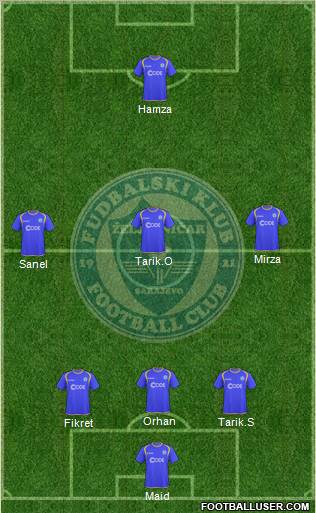 FK Zeljeznicar Sarajevo Formation 2011