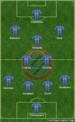 Club Brugge KV Formation 2011