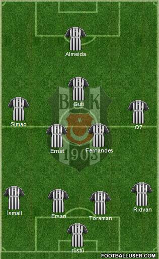 Besiktas JK Formation 2011