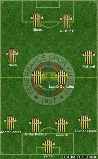 Fenerbahçe SK Formation 2011