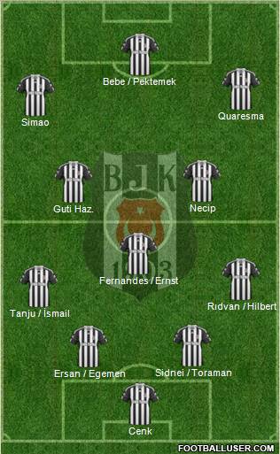 Besiktas JK Formation 2011