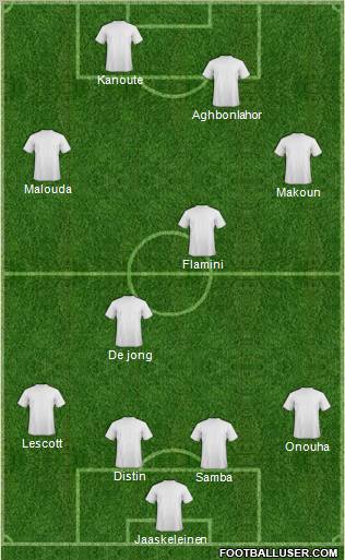 Pro Evolution Soccer Team Formation 2011