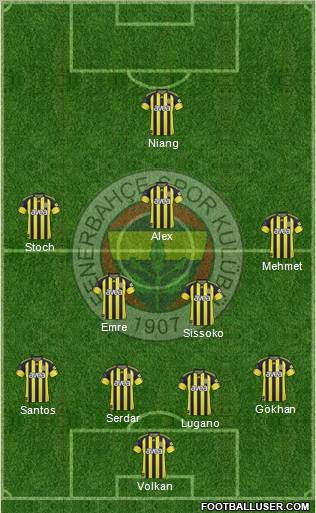 Fenerbahçe SK Formation 2011