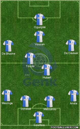 K Racing Club Genk football formation