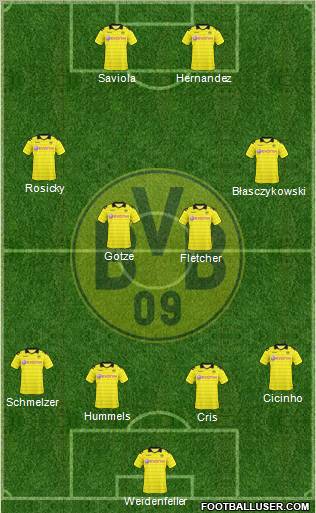 Borussia Dortmund Formation 2011