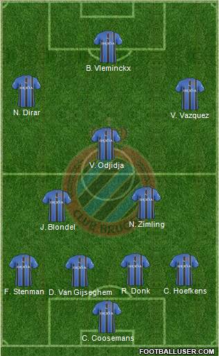 Club Brugge KV Formation 2011