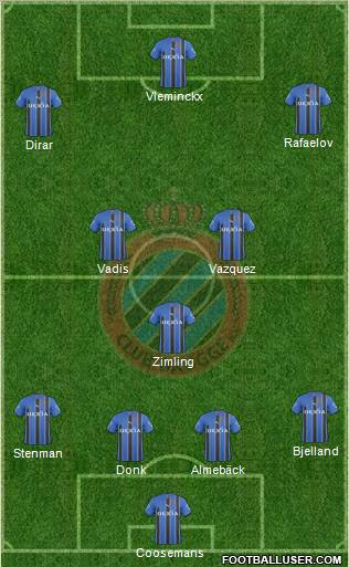 Club Brugge KV Formation 2011