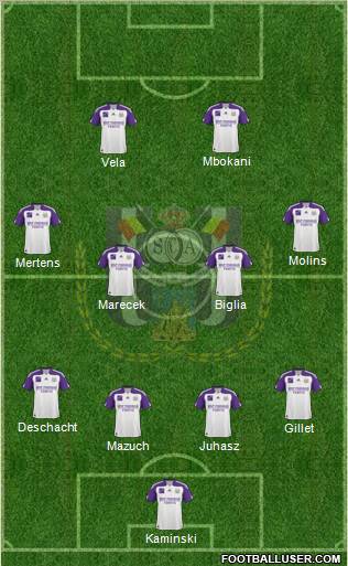 RSC Anderlecht Formation 2011
