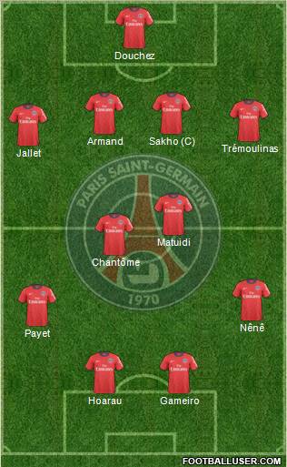 Paris Saint-Germain Formation 2011