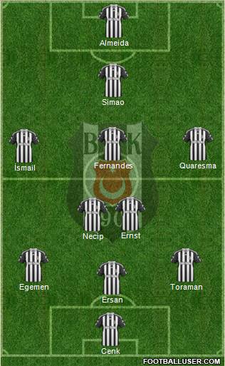 Besiktas JK Formation 2011
