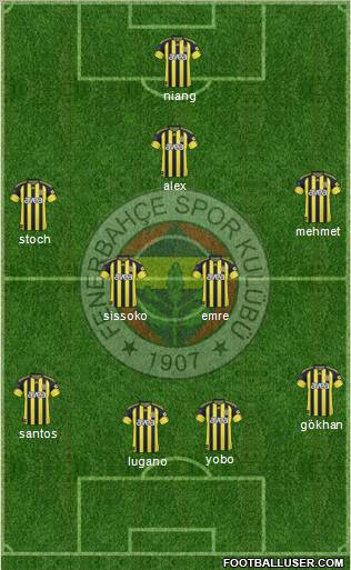 Fenerbahçe SK Formation 2011