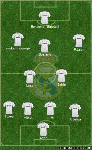 Real Madrid C.F. Formation 2011