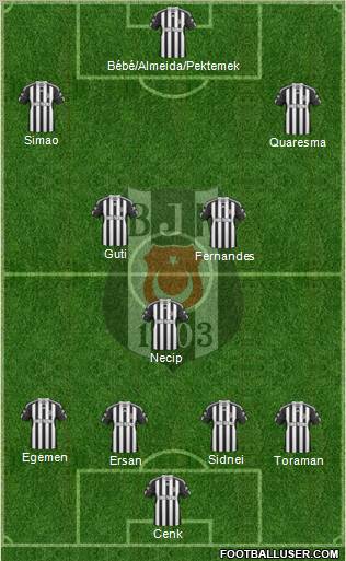 Besiktas JK Formation 2011