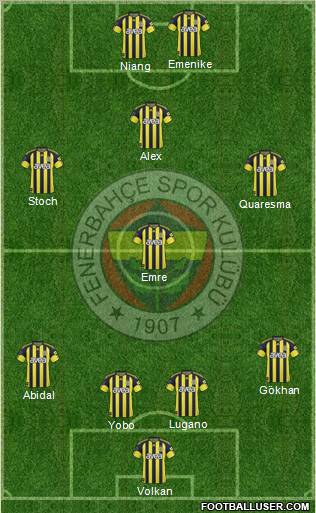 Fenerbahçe SK Formation 2011