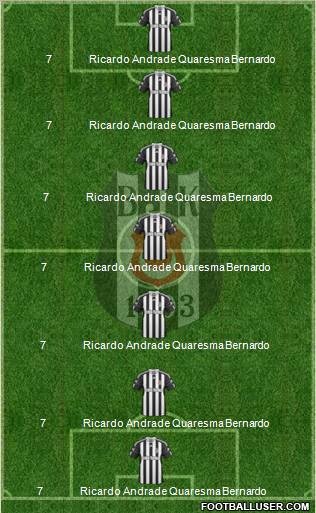 Besiktas JK Formation 2011