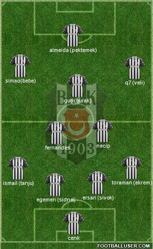 Besiktas JK Formation 2011