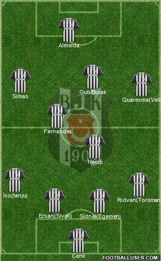 Besiktas JK Formation 2011