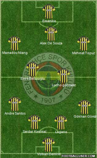 Fenerbahçe SK Formation 2011