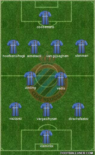 Club Brugge KV Formation 2011