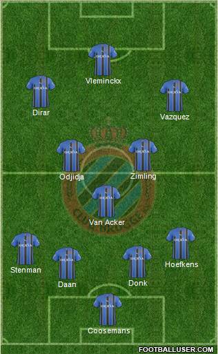 Club Brugge KV Formation 2011