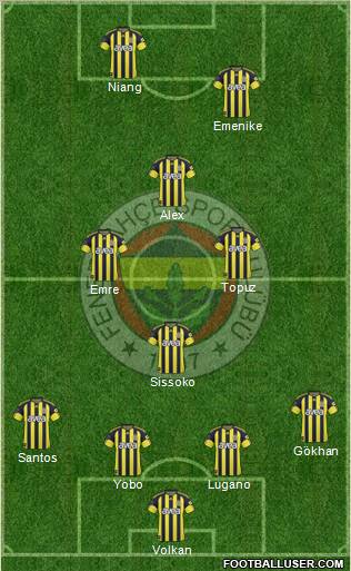 Fenerbahçe SK Formation 2011