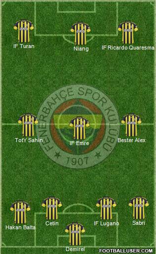 Fenerbahçe SK Formation 2011