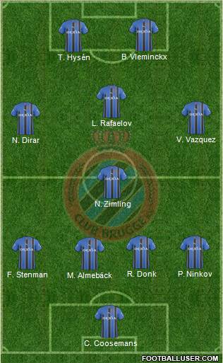 Club Brugge KV Formation 2011