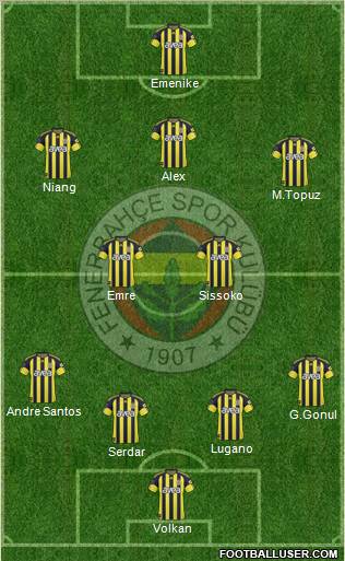 Fenerbahçe SK Formation 2011