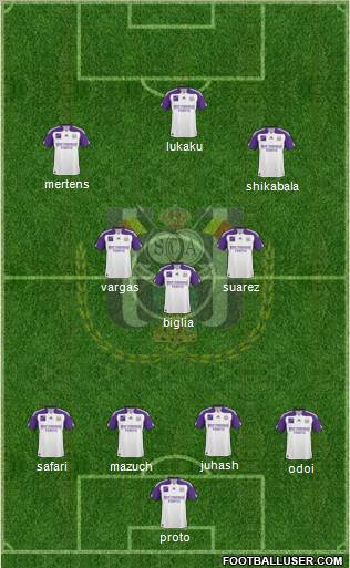 RSC Anderlecht Formation 2011