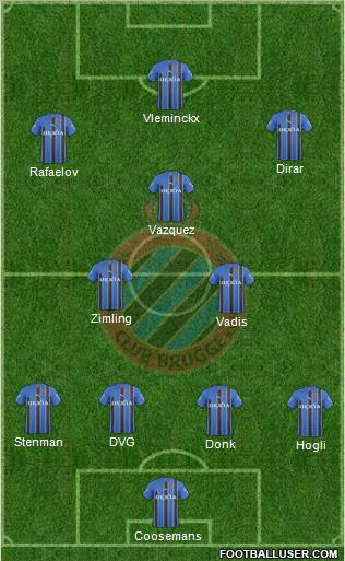 Club Brugge KV Formation 2011
