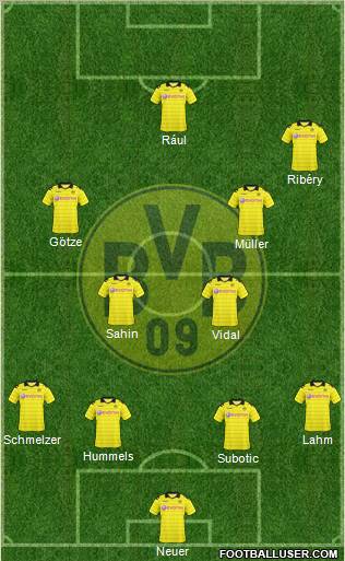 Borussia Dortmund Formation 2011