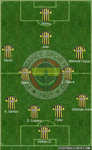 Fenerbahçe SK Formation 2011