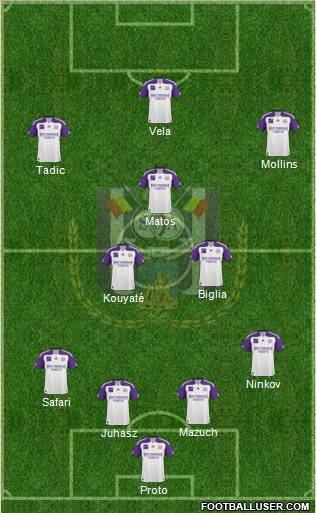 RSC Anderlecht Formation 2011