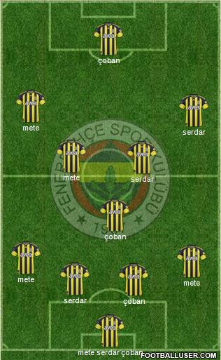 Fenerbahçe SK Formation 2011