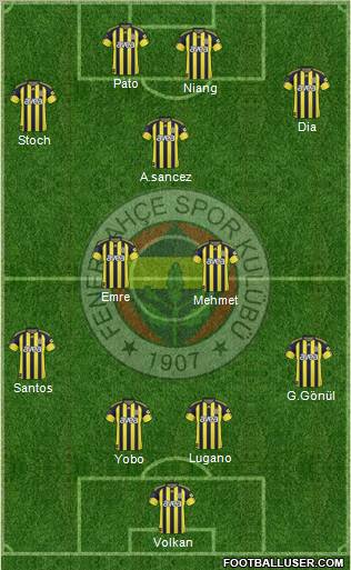 Fenerbahçe SK Formation 2011