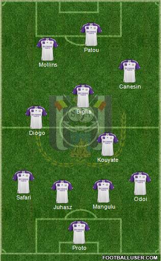 RSC Anderlecht Formation 2011