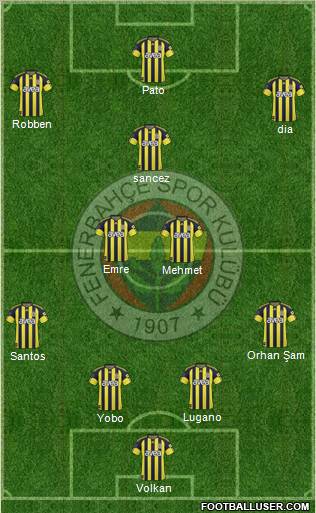 Fenerbahçe SK Formation 2011