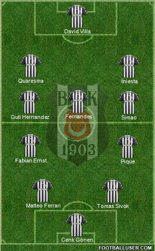 Besiktas JK Formation 2011
