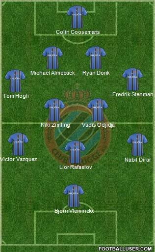 Club Brugge KV Formation 2011