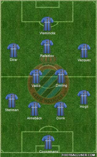 Club Brugge KV Formation 2011